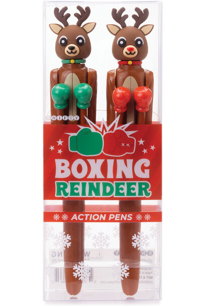 Boxing Reindeer  Action Pen