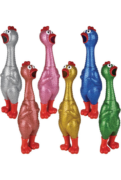 Giant Sparkle Rubber Chicken 24"