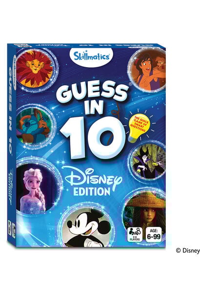 Guess in 10. Disney Edition Trivia Game