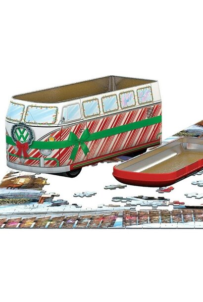 VW Christmas Bus Tin Puzzle