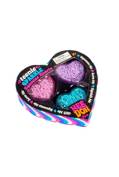 NeeDoh Sparkle Squeeze Heart Teenie