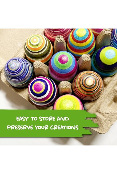 Wooden Eggs for EggMazing Kit. 12 Pack