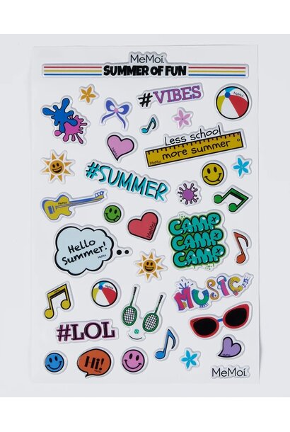 MeMoi Puffy Stickers Summer Fun