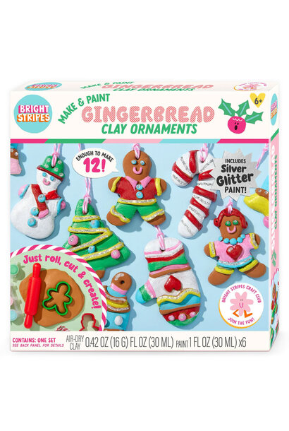 Make & Paint Gingerbread Clay Ornaments