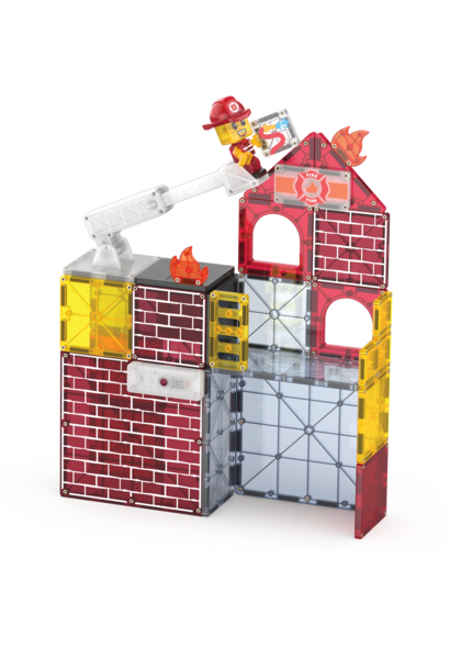 Magna-tiles Fire Station 50pc Set