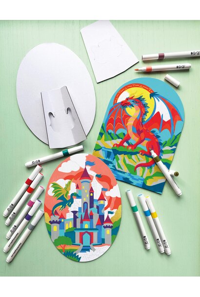 IHeart Marker by Numbers Fierce Dragon