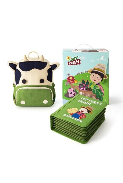 My First Book & Backpack Baby Farm