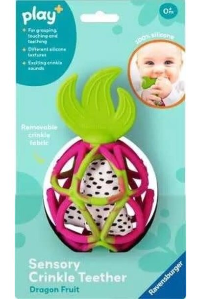 Play+ Rattle Teether - Dragon Fruit