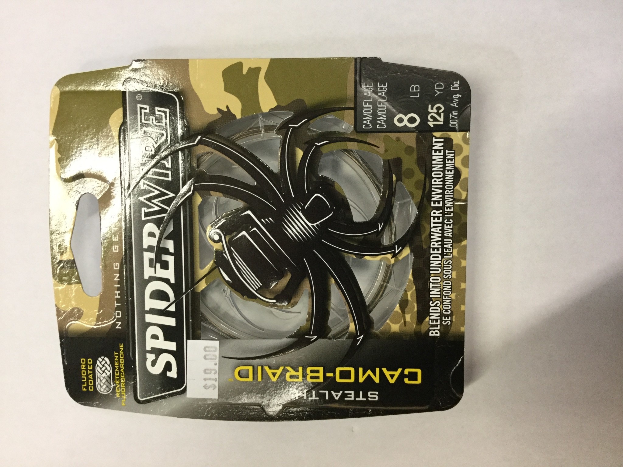 Spider Wire Stealth Camo Braid 8lb Camouflage - Preeceville Archery Products