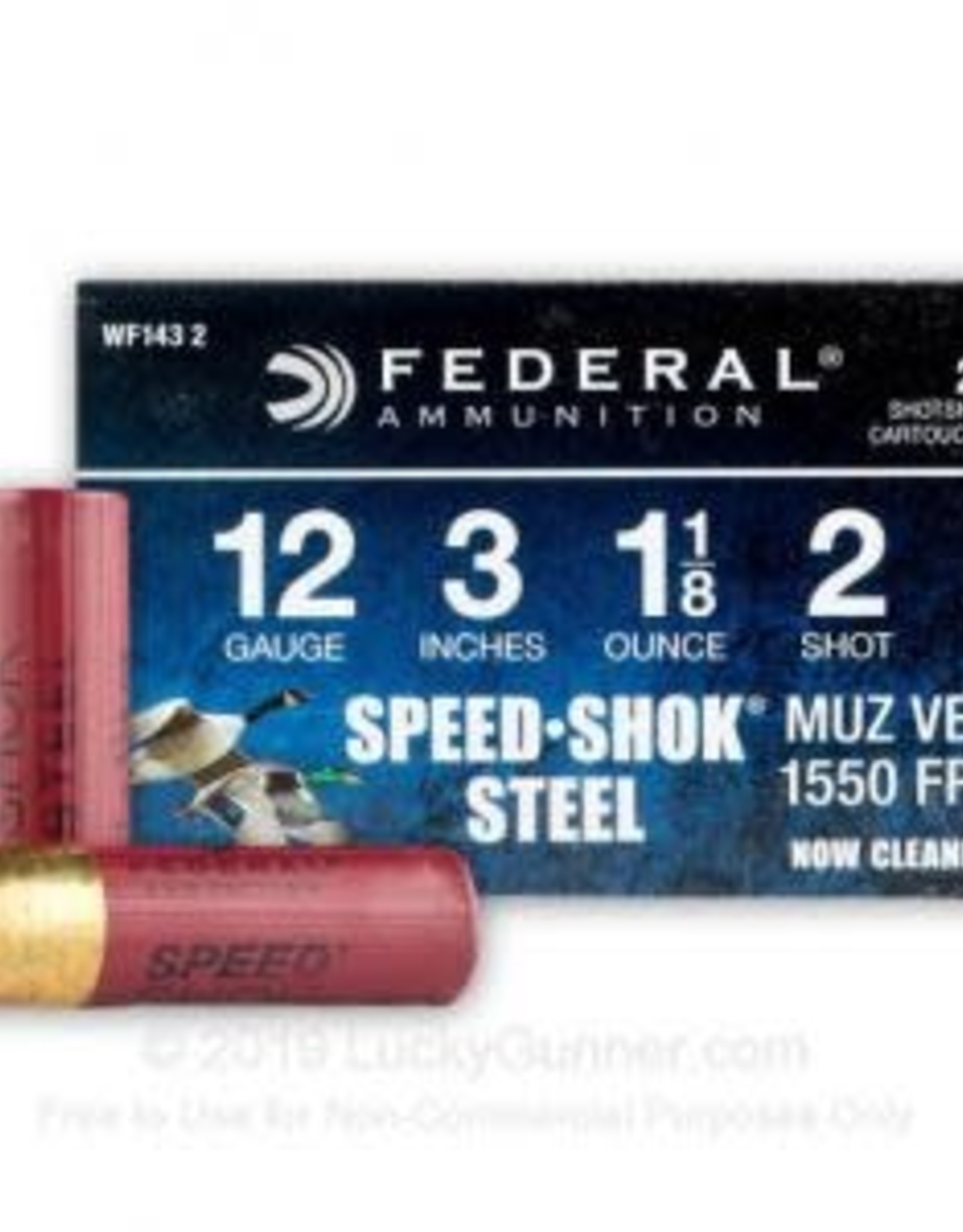 Federal 12 Gauge 3” 1 1/8oz  #2 Shot