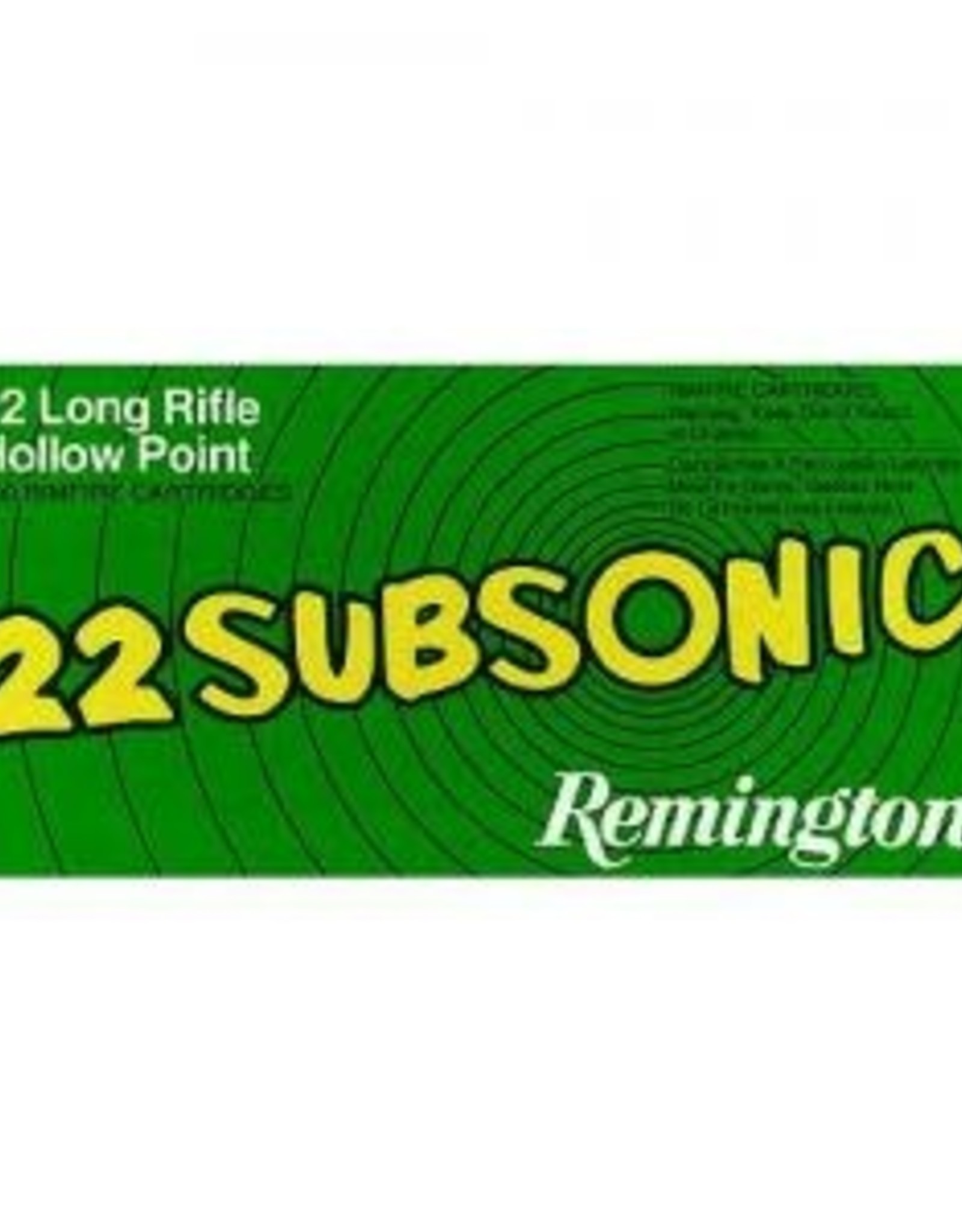 Remington 22 Long Hollow Point Subsonic