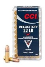 CCI Velocitor 22 LR 40 Grain
