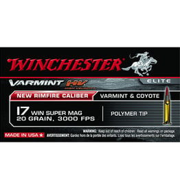 Winchester 17 Winchester Super Mag Varmint 20 Grain