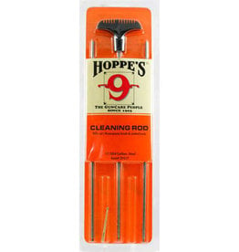 Hoppe’s Rifle Cleaning Rod .17 .204 Caliber Steel, 3 Piece, Clam