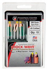 Thompson Center Shock Wave Controlled Expansion Bullets 15 pc
