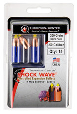 Thompson Center Shock Wave Controlled Expansion Bullets 15 pc