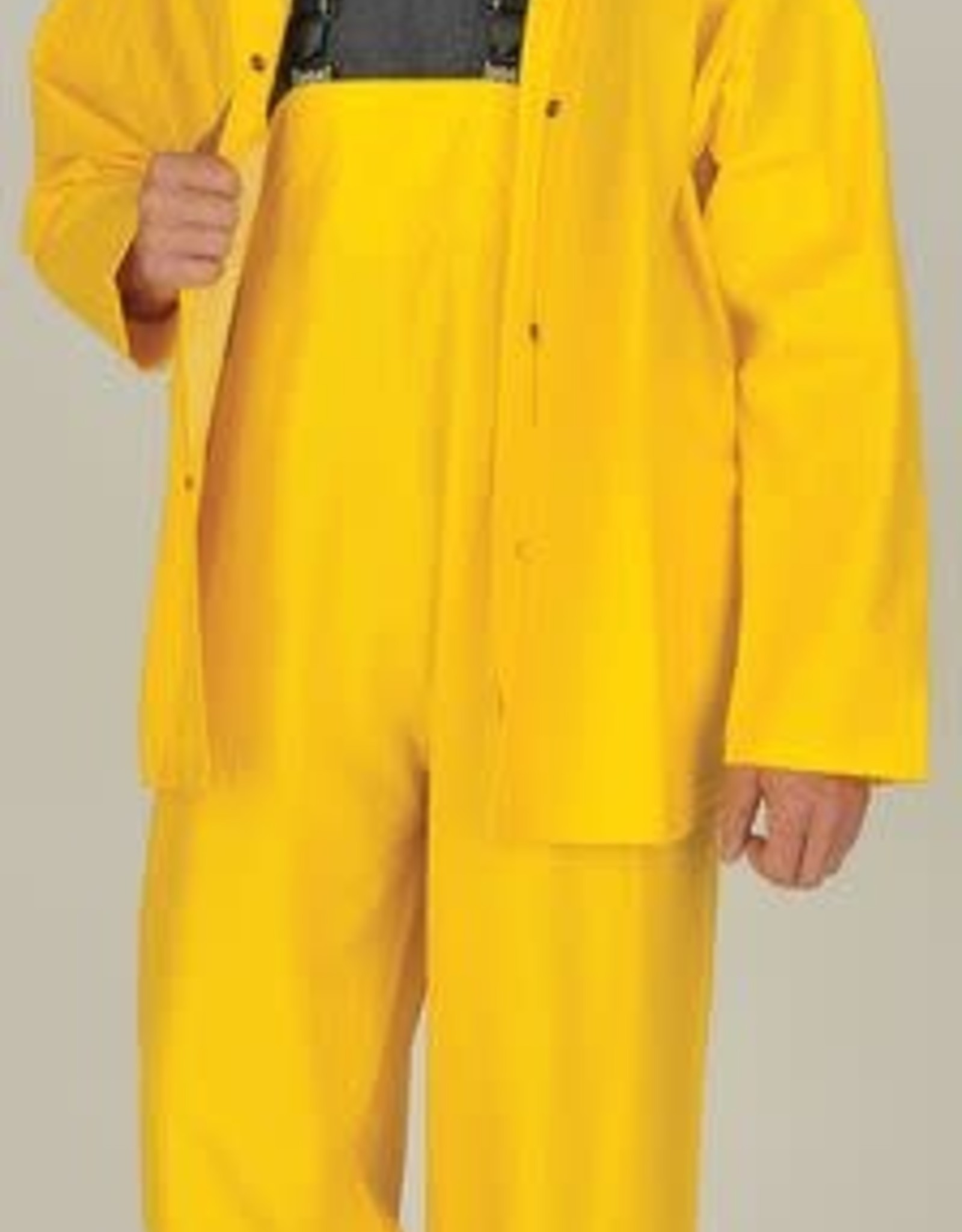 100% Waterproof 3-Piece Rainsuit Yellow Large