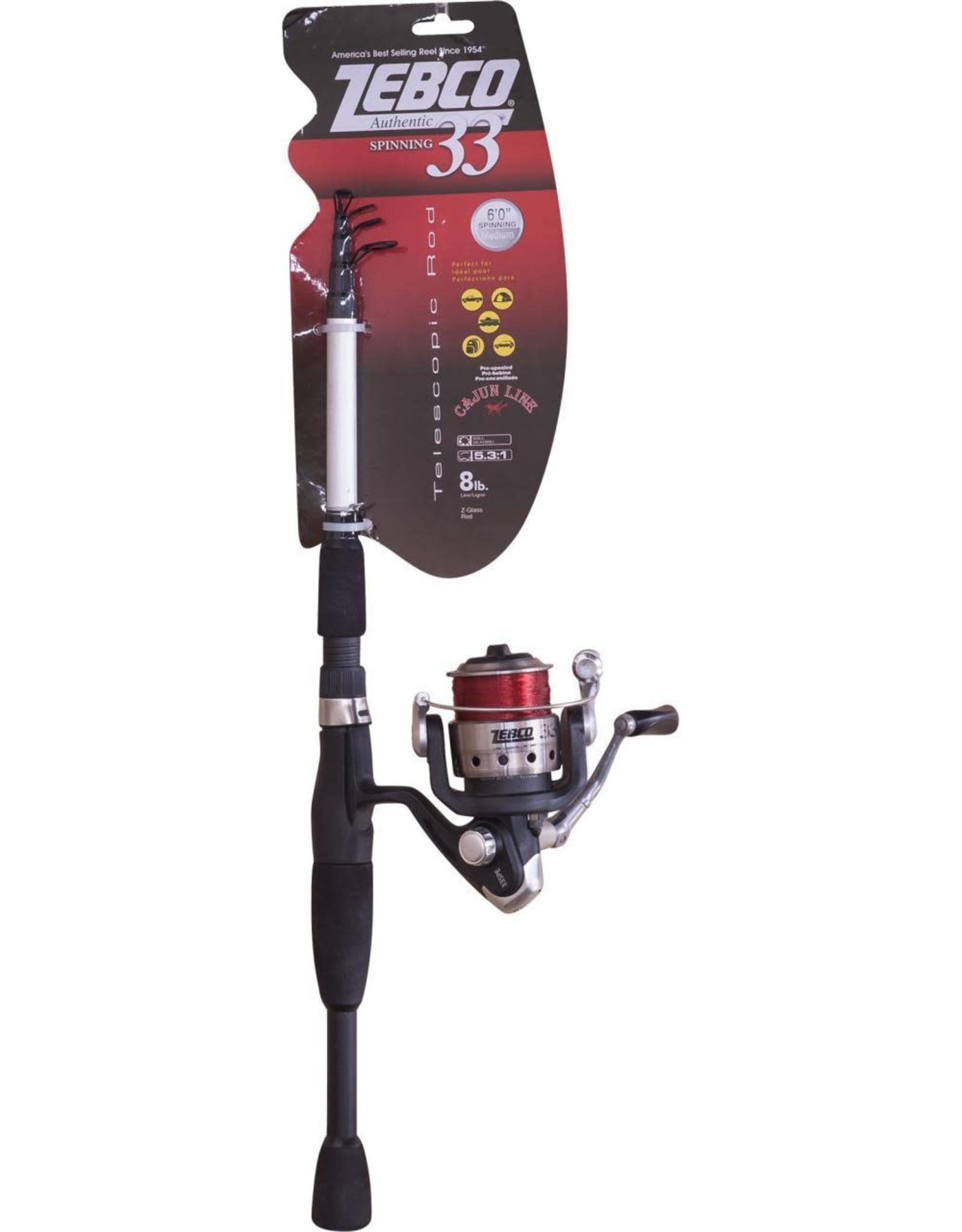 Zebco 33 Telescopic Combo 6’ Medium