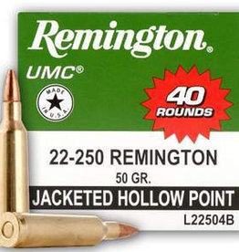 Remington UMC Value Pack 22-250 50GR JHP 40 Rounds