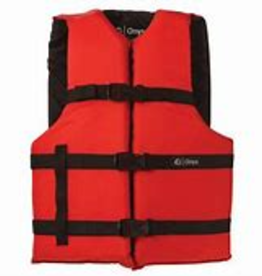 Onyx Adult Oversize Life Jacket Red