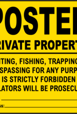 HME Posted Private Property Signs 12 Pack