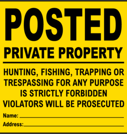 HME Posted Private Property Signs 12 Pack