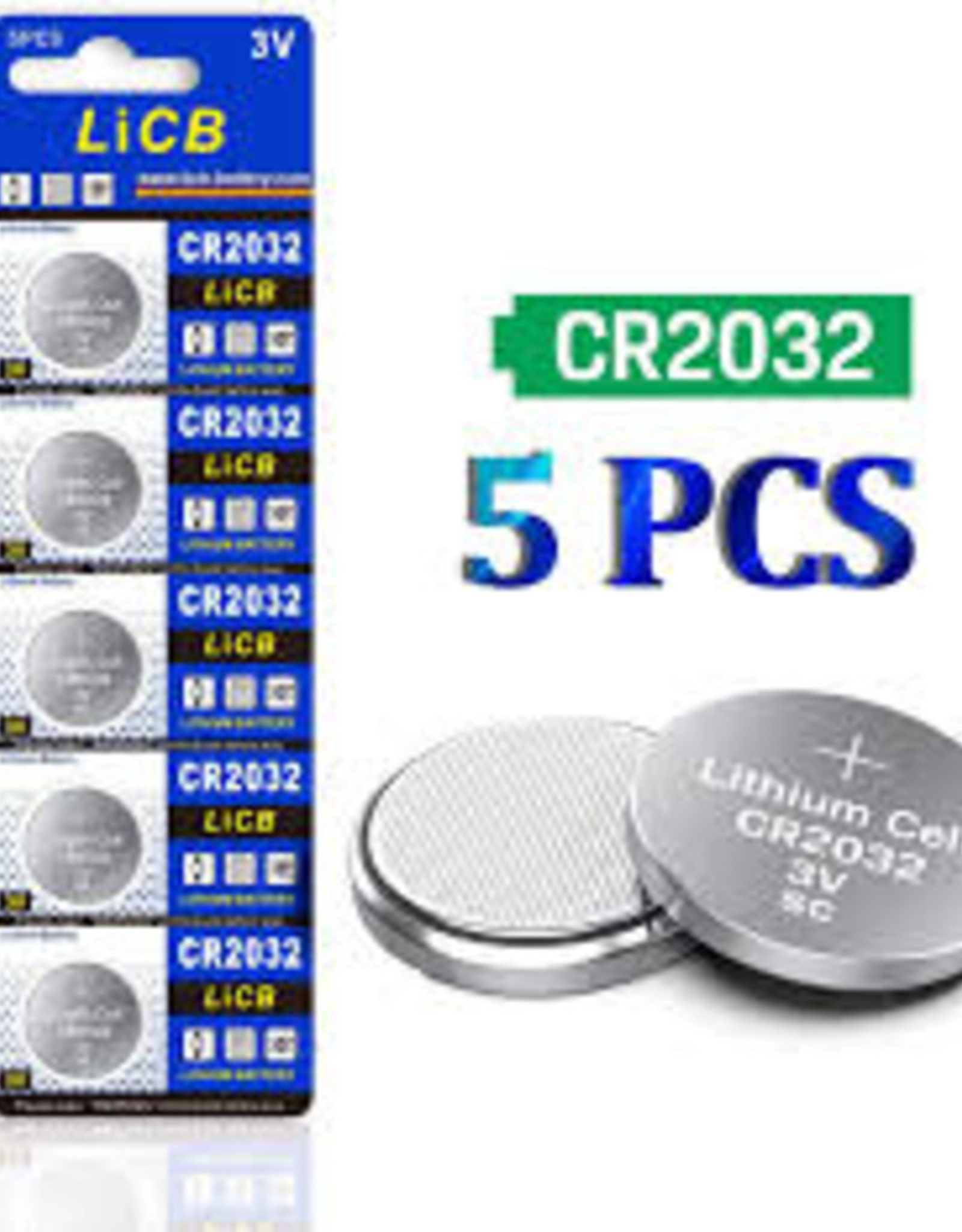 CR2032 Lithium 5 Pack