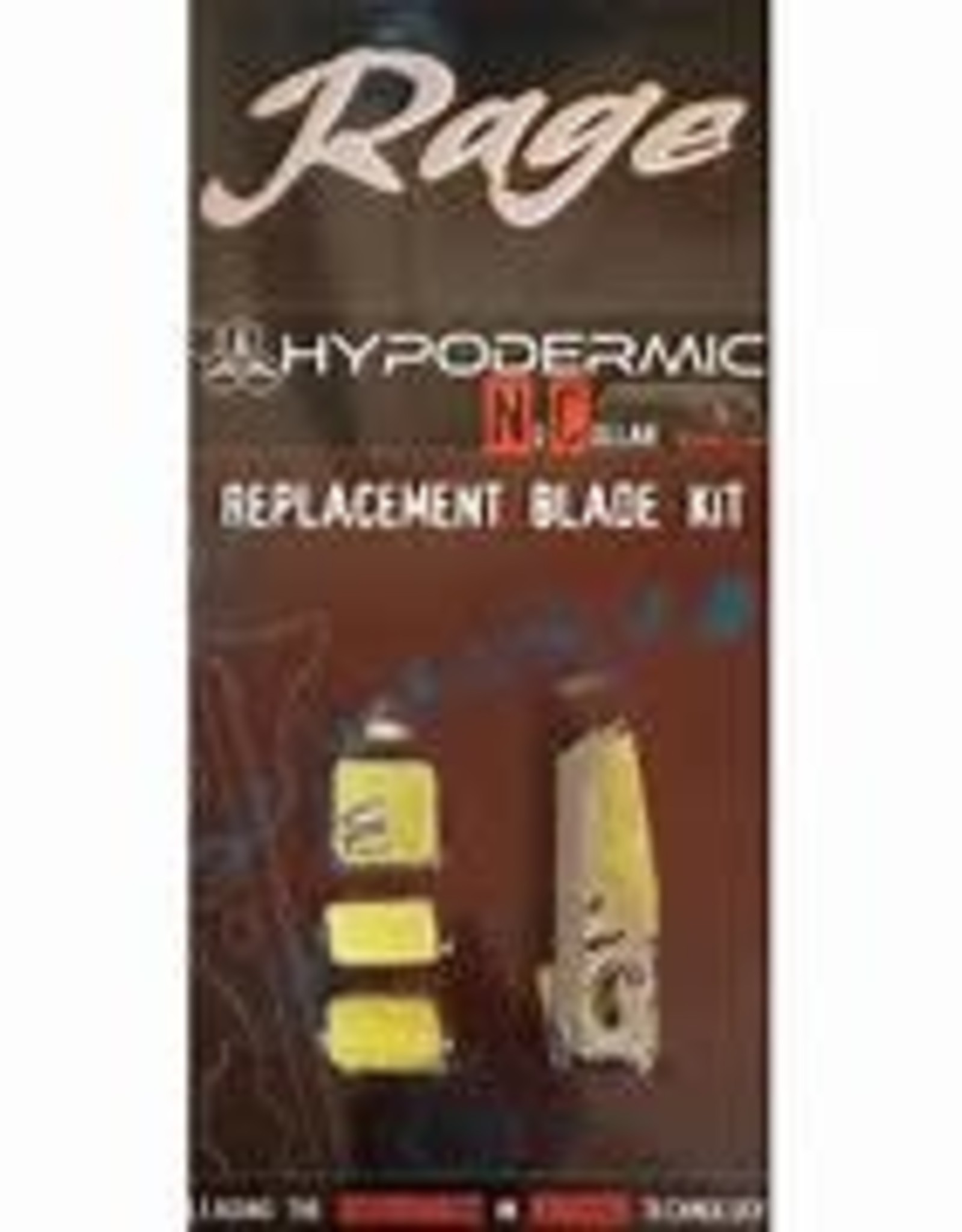 Rage Hypodermic No Collar Replacement Blade Kit