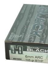 HORNADY BLACK Rifle Ammo 6MM 105 GR BTHP