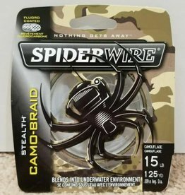 Spider Wire 15 LB Stealth Camo-Braid Line