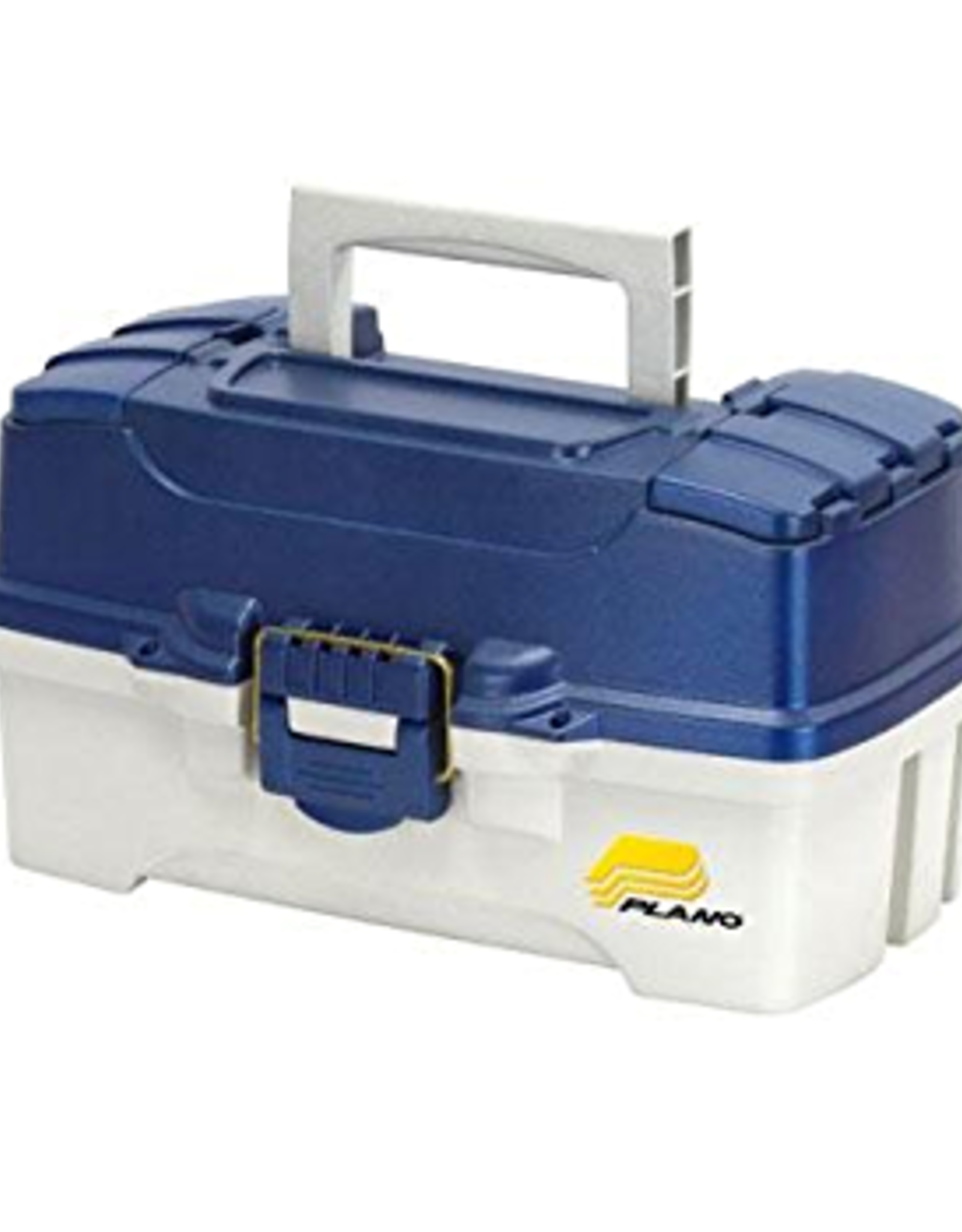 Plano 2 Tray Tackle Box w/ dual top access Blue Metallic/Off White