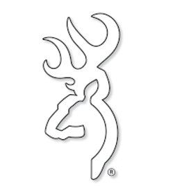 Browning DECAL,BUCKMARK, 6" WHITE