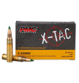 PMC 5.56X X-TAC Rifle Ammo 5.56 NATO, FMJBT, 55 Grains, 3270 fps