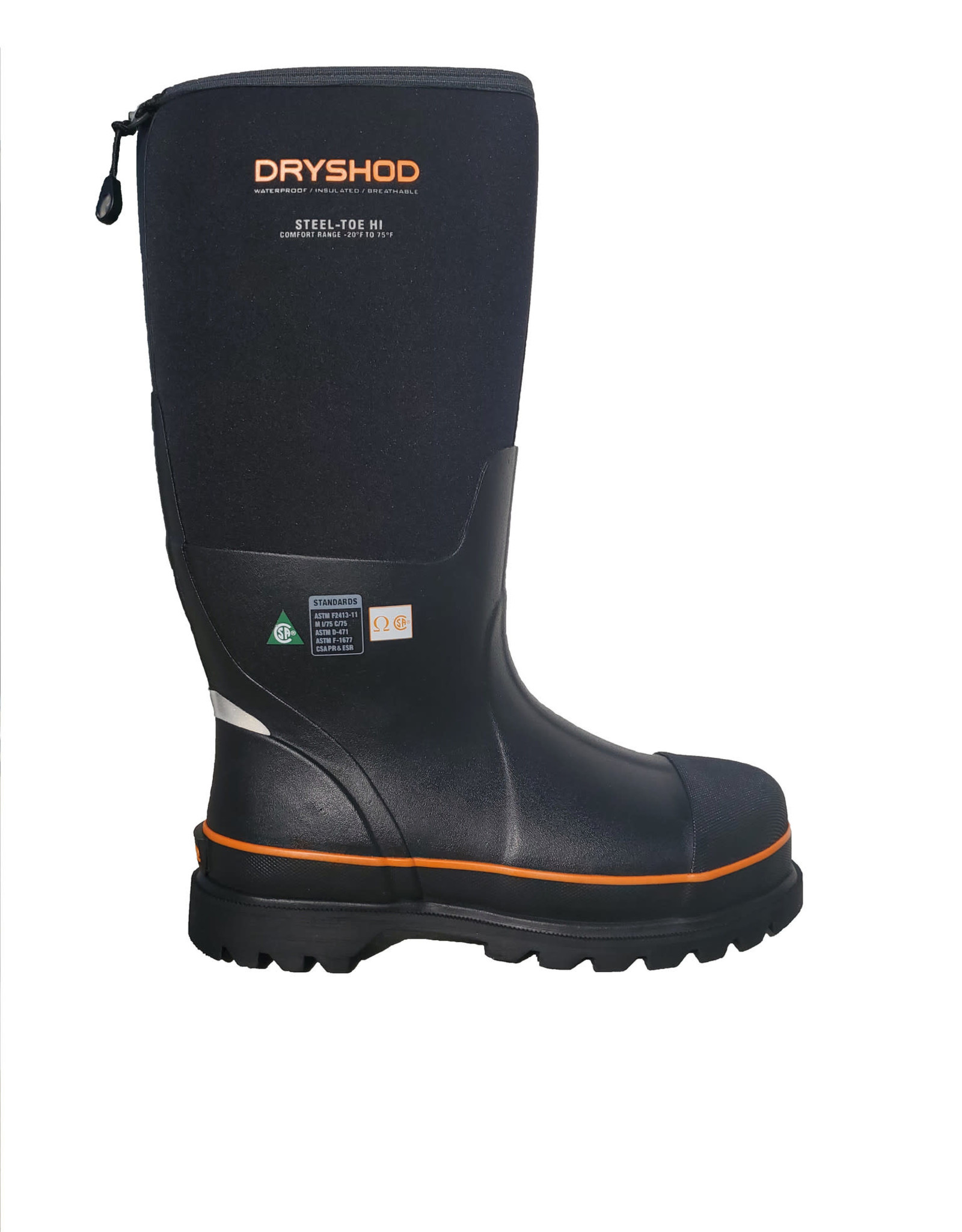 Dryshod Steel Toe CSA  Comfort Range -20F to +75F