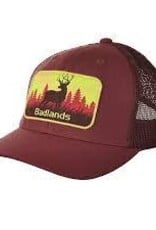 Badlands Deer Hat Maroon
