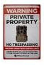 Stealth Cam Warning Private Property Sign