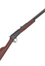 Henry Pump Rifle 22 LR, RH 19.75 in, Blued, Wood Stk, 15+1 Rnd