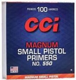 CCI Magnum Small Pistol Primer No.550 BOX/100