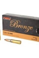 PMC Bronze Rifle Ammo 7.62X39 FMJ, 123 Grains, 2350 fps, 20, Boxed