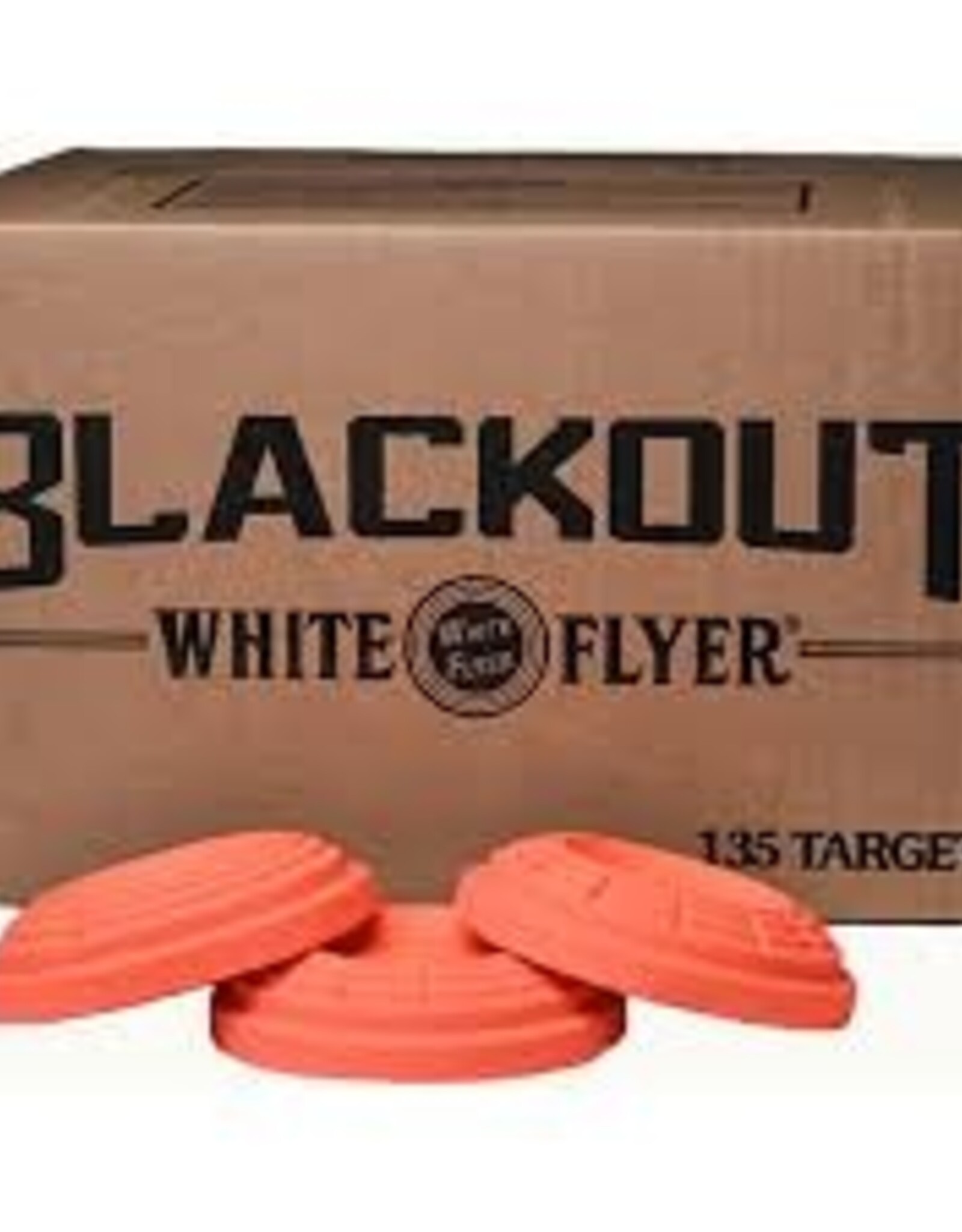 White Flyer Blackout All Orange or Black Top Clays 135 count