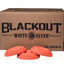 White Flyer Blackout All Orange or Black Top Clays 135 count