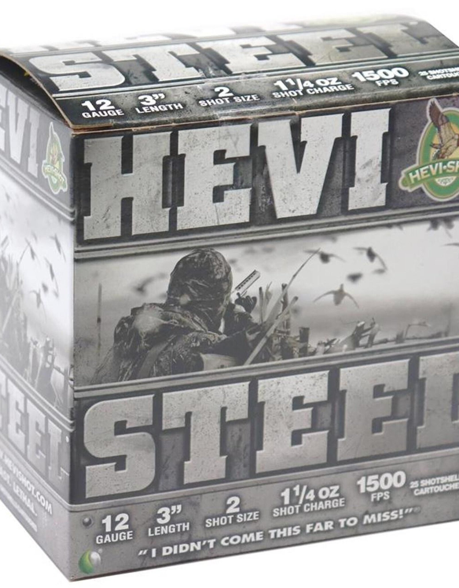 HEVI-Shot Hevi-Steel Shotshell 12 GA, 3 in, No. 2, 1-1/4