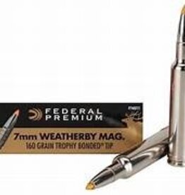 Federal 7MM Weatherby Magnum 160 Grain Trophy Bonded Tip