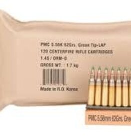 PMC 5.56 200 Rounds, Boxes in Battle Packs, 62 Grain, Green Tip-LAP