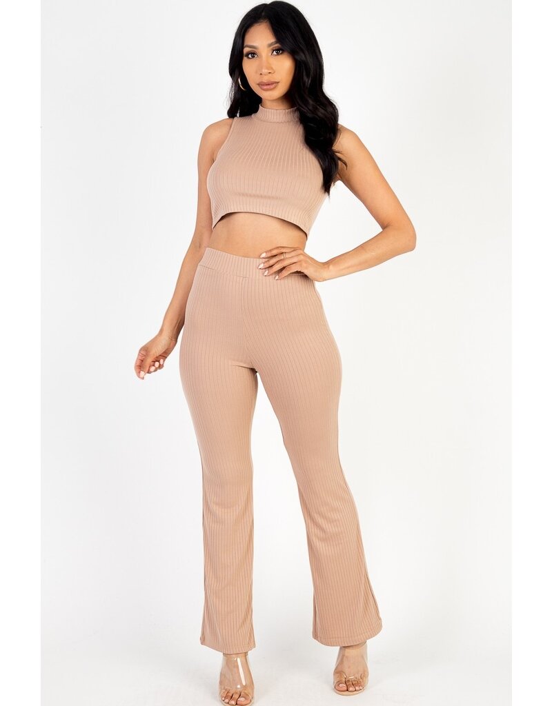 MR Clothing Female Ribbed Sweatpant