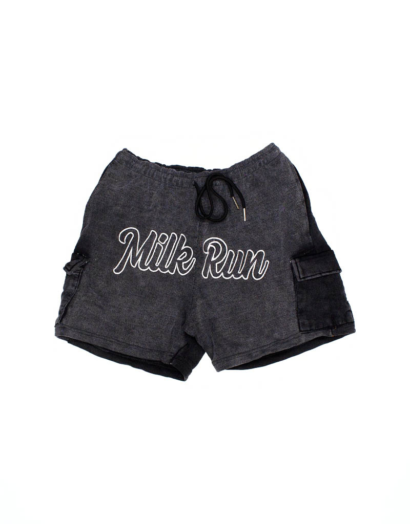 MR Clothing Men Acid Wash Core Terry Short