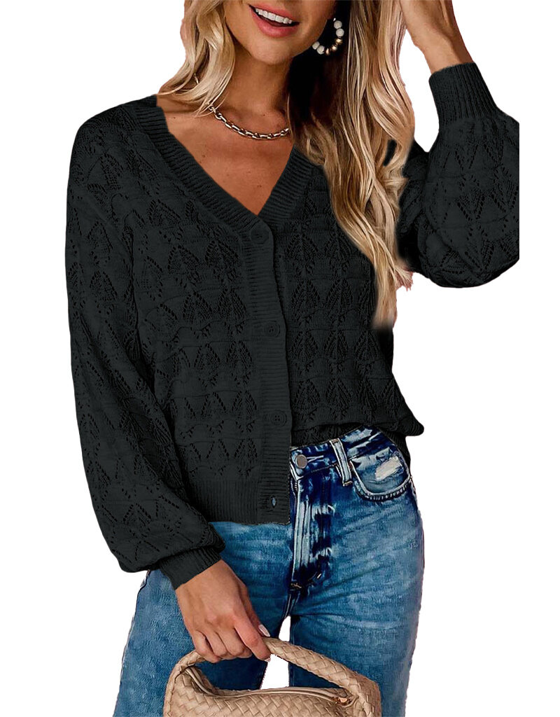 MR Clothing Women Crochet Cardigan