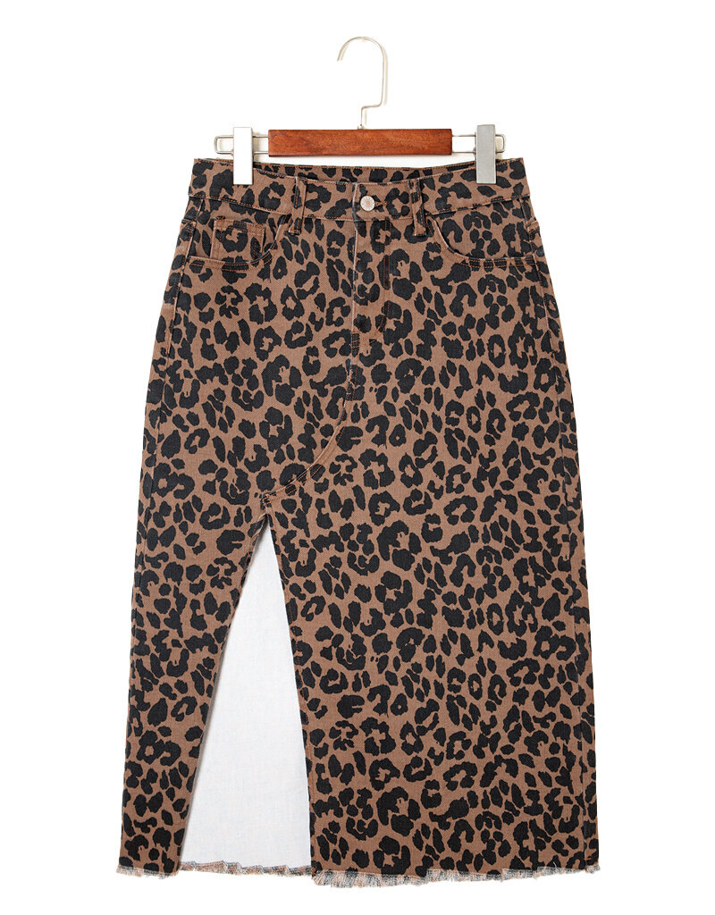 MR Clothing Women Leopard Skirt