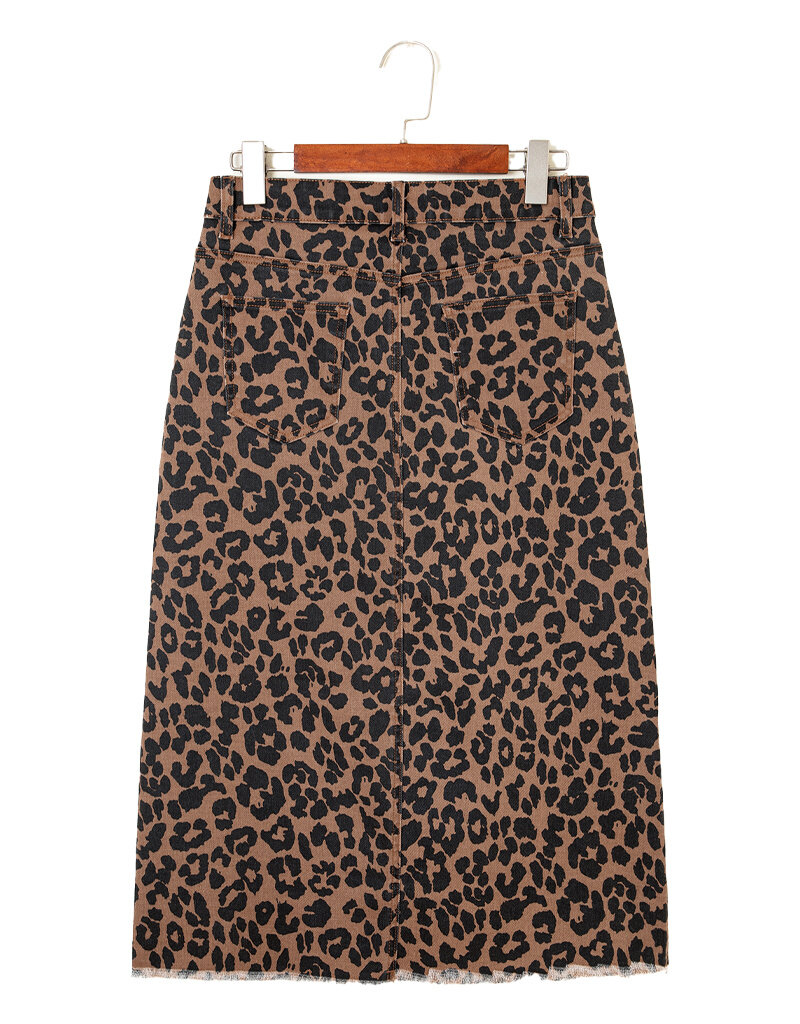 MR Clothing Women Leopard Skirt