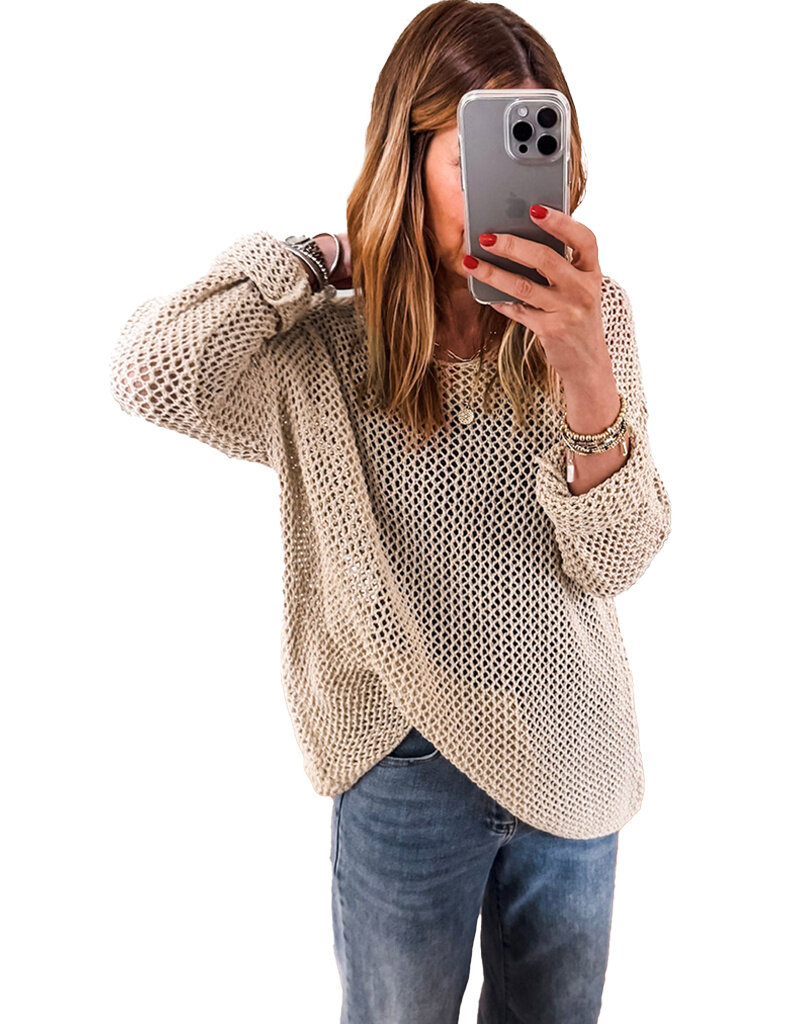 MR Clothing Women Hollow Sweater